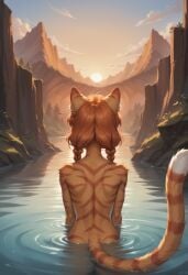 ass_focus female furry_female lake naked