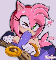 amy rose from sonic (series) by senshion