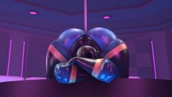 1girls ass ass_bigger_than_head bent_over big big_ass big_butt big_thighs bottom_heavy branimation clothing curvy curvy_female female female_focus female_only fempyro gasmask hips_wider_than_shoulders latex_suit round_ass solo_female team_fortress_2 thick thick_thighs