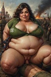 ai_generated ass breasts clouds cold_war enemy fat female guns male russia sex sexy spl super usa war whore