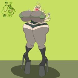aged_up bimbo bimbo_body bimbo_lips bimbofication bimbofied bra female midriff mutagenica tanya_degurechaff thick_lips thick_thighs transformation wide_hips youjo_senki