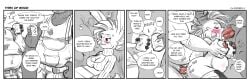 2025 alcohol anal anal_sex anthro ass bear beer beverage big_breasts biped bite_mark blush blush_lines bodily_fluids bottomwear breast_grab breasts cleavage cleavage_cutout clothed clothing comic cum cum_in_ass cum_in_mouth cum_inside cutout dialogue domestic_pig duo ear_piercing ear_ring english_text erection eyebrows eyewear fellatio female female_penetrated genital_fluids genitals glasses group group_sex hair hair_grab hand_on_breast hi_res holding_beer holding_beverage holding_object humanoid_genitalia humanoid_penis inflation interspecies lagomorph leporid male male/female male_penetrating male_penetrating_female mammal mohawk multiple_scenes ninabun_(s-nina) oral overalls overweight overweight_anthro overweight_male pants penetration penile penile_penetration penis penis_in_ass penis_in_mouth piercing rabbit ring_piercing round_glasses s-nina scut_tail sex shirt short_tail solo speech_bubble spitroast spot_color stomach_bulge suid suine sus_(pig) sweater tail tank_top text thought_bubble threesome topwear touching_hair trio turtleneck wearing_glasses
