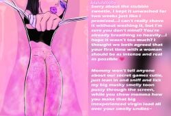cameltoe caption curvy fat female femdom goth harness lolalulalooby musk pussy smelly sniffing stink sweaty thick thighs