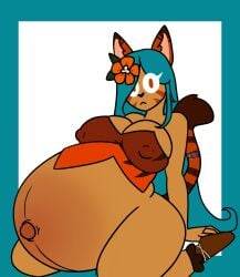 bundle-of-kinks cookie_run pregnant pregnant_female tiger_lily_cookie