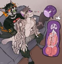 2_penises andromorph animal_genitalia anthro arms_tied ball_gag balls balls_deep blindfold bodily_fluids bondage bound bridge_piercing canid canine clouded_leopard collar crotch_fins cum cum_in_uterus cum_in_vagina cum_inside diphallism dominant dominant_intersex double_knotting double_penetration double_vaginal duo ear_fins ejaculation facial_piercing felid fin fish fox frenum_piercing gag genital_fluids genital_piercing genitals harness hi_res hybrid impregnation internal internal_vaginal intersex intersex/male knot knotted_penis knotting male mammal marine markings multi_genitalia multi_penis nose_piercing on_bottom on_top orange_markings ovum pantherine penetration penis penis_piercing piercing power_bottom purple_flesh reverse_cowgirl_position rick_marks service_top sex shark shark_tail sheath shiloh_(shilohh) sperm_cell stomach_bulge strayserval submissive submissive_male uterus vaginal_penetration vaginal_penetration