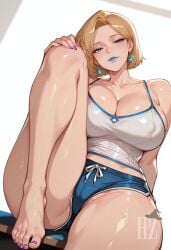 1girls ai_generated ass barefoot below_view bent_leg big_ass big_breasts big_thighs blonde_eyebrows blonde_female blonde_hair blue_earrings blue_eyes blue_lipstick bob_cut breasts breasts_bigger_than_head bulge bust busty caucasian caucasian_female chest collarbone curvaceous curvy curvy_figure digital_media_(artwork) earrings emma_frost emma_frost_(marvel_rivals) eyebrows eyelashes feet female foot front_view hair_behind_ear half-closed_eyes hechizero hellfire_club hips homo_superior hourglass_figure huge_ass huge_breasts huge_thighs knee_up knees large_ass large_breasts large_thighs leg_up legs legs_apart light-skinned_female light_skin low-angle_view marvel marvel_comics marvel_rivals mature mature_female medium_hair milf mutant nipple_bulge no_bra purple_nails purple_toenails slightly_open_mouth slim_waist thick thick_hips thick_legs thick_thighs thighs toes viewed_from_below viewed_from_front voluptuous waist white_queen wide_hips wide_thighs x-men