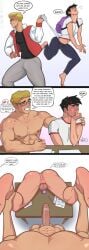 big_ass big_penis black_hair blonde_hair blush bully bullying chastity chastity_cage chastity_device color colored danny_fenton danny_phantom dash_baxter dominant dominant_male domination english english_text erect_nipples erect_penis erection eyse gay gay_domination gay_male glasses hair humiliated humiliation icarus_the_moon instant_loss_2koma male male/male male_focus male_only muscles muscular muscular_male nerd nerdy_male penis penis_out school submissive submissive_male text text_box uncensored wedgie yankee yaoi