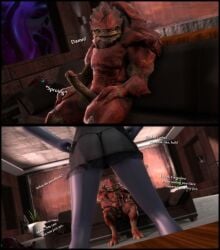 ass cheating comic erection foab30 hands_on_hips huge_cock imminent_sex krogan mass_effect quarian string_panties tali'zorah_nar_rayya urdnot_wrex