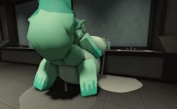 anthro feizao_(kaiju_paradise) female furry kaiju_paradise lactation pregnant pregnant_belly pregnant_female ravenuwu roblox self_upload water_break