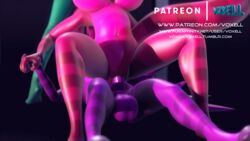 3d android animal_genitalia animal_penis animated anthro balls big_balls big_breasts breasts compression_artifacts equine female green_skin hand_holding loop machine mammal nude penetration penis pink_skin pixell purple_skin robot texell vaginal_penetration voxell voxell_voxell