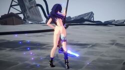 (honkai: (series) 1girls 3d animated breasts female honkai honkai: long_hair medium_breasts nipples no_sound nude nude_female rail rail) seele_(honkai:_star_rail) star tagme uncensored video