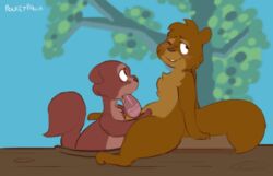 2018 animal_genitalia animated anthro arthur_(sword_in_the_stone) balls_deep blush cute disney duo erection fellatio female feral feral_on_feral fur furry furry_only hazel_(sword_in_the_stone) male male/female mammal moan nude oral oral_penetration paws penetration penis pocketpaws rodent sex short_playtime smile squirrel straight sucking tail the_sword_in_the_stone tongue tongue_out