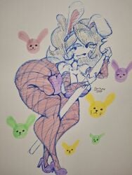 1girls ass breasts bunny_ears bunny_girl bunnysuit female female_focus female_only huge_ass jaiden jaiden_animations jaiden_dittfach jaidenanimations more_at_source tagme tagme_(artist)