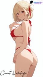 nishikigi chisato from lycoris recoil by manzuuart