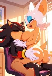 ai_generated ambiguous_penetration anguirus12345 bat big_breasts big_butt blush breast_sucking breasts butt_grab closed_eyes female female_penetrated happy hedgehog hetero_sex heterosexual heterosexual_sex male male/female male_penetrating male_penetrating_female mastery_position nipple_suck nipples open_mouth penetration penile penile_penetration penis rouge_the_bat sex shadow_the_hedgehog sonic_(series) sonic_the_hedgehog_(series) straight