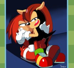 knuckles the echidna from sonic (series) by senshion