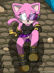 black_shirt blue_eyes boots camellia_the_cat canine cat_tail crying crying_with_eyes_open custom_character_(sonic_forces) faceless_male fan_character feline female gloves hedgehoglove infinite_(sonic) jackal male pink_fur presenting presenting_pussy pussy shadow shirt skirt skirt_lift solo solo_focus sonic_(series) sonic_forces spread_pussy spreading tail tears wide_eyed