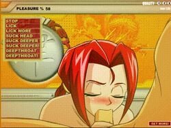 animated blue_eyes cumshot fellatio flash_game game head hentaikey_girl oral penis red_hair