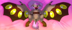 2018 animal_genitalia anus bat blackfluffybunny blush chandler digital_media_(artwork) equine female friendship_is_magic horse mammal my_little_pony pony pussy simple_background smile solo