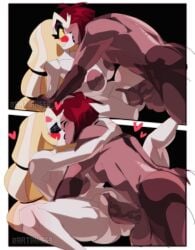 1boy1girl big_breasts big_penis breasts breasts_bigger_than_head breasts_out charlie_morningstar_(hazbin_hotel) fleshpie669 gigantic_breasts hazbin_hotel high_quality high_resolution highres huge_breasts huge_cock huge_thighs kissing large_breasts large_penis male massive_breasts massive_thighs missionary missionary_position oc penis penis_in_pussy romantic rough_sex spread_legs spreading thick_legs tits_bigger_than_head tits_out vaginal_fluids vaginal_insertion vaginal_juices vaginal_penetration vaginal_sex wholesome