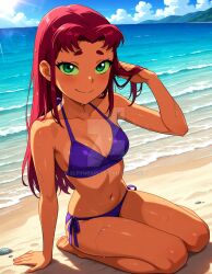 starfire (teen titans) from cartoon network by elryusam