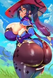 mona (genshin impact) from genshin impact by ameanon