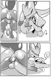 2boys anus blush comic feral gay heart interspecies male male_only monochrome nintendo penis pokémon_(species) pokemon pokemon_gsc pokemon_rse scalie sex testicles text totodile treecko video_games white_crest yaoi