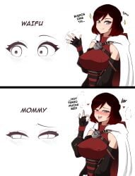 summer rose from rwby by 6457i