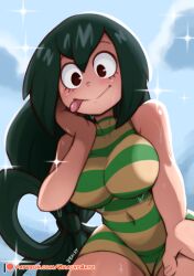 tsuyu asui from boku no hero academia by brachyzoid