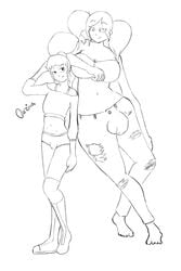 1boy 1futa barefoot femboy futa_is_bigger futa_with_male futanari girly intersex larger_futanari male monochrome onzina penis_size_difference second_life size_difference sketch smaller_male tagme