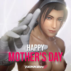 asian asian_female big_breasts breasts female female_only jun_kazama kazama_jun milf mother mothers_day nude_edit official_art tekken tekken_8
