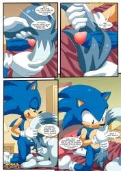 1boy 1girls a_tale_of_tangle's_tail_(comic) anthro anus ass balls bbmbbf bed blush breasts comic doggy_style female male male/female masturbation mobian_(species) mobius_unleashed nipples nude palcomix penis pillow pussy sega sex sonic_(series) sonic_the_hedgehog sonic_the_hedgehog_(series) tangle_the_lemur