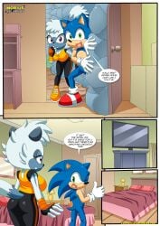 1boy 1girls a_tale_of_tangle's_tail_(comic) anthro bbmbbf bed comic female male male/female mobian_(species) mobius_unleashed palcomix pillow sega sonic_(series) sonic_the_hedgehog sonic_the_hedgehog_(series) tangle_the_lemur