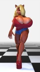 3d big_lips bimbo bimbo_lips crabtopus huge_breasts tawna_bandicoot tgtf234
