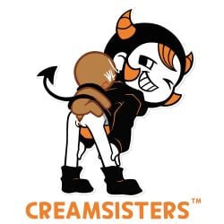 2026 absurd_res accurate_art_style bent_over closed_eyes cookie_run devil_horns devil_tail devsisters doggy_style grin hands_on_legs high_quality high_resolution highres hoodie horn horns logo looking_at_viewer one_eye_closed open_mouth orange_hair pussy restrained sex size_difference tagme tagme_(artist) tail tail_grab testicles vaginal_penetration wink