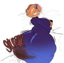 ass blueberry_pie_cookie bubble_ass bubble_butt butt comic cookie_run cookie_run_kingdom scat soiling soiling_clothing tagme tagme_(artist) unknown_artist