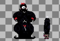 1boy 1boy1girl 1female 1girl 1girls 1male 1monster 2monsters absurdly_large_cock alternate_version_available anthro areolae ass big_ass big_breasts big_butt big_penis big_thighs bigger_female black_body black_hair blush breasts completely_nude completely_nude_female curvy cyclops dark-skinned_female dark_body dark_hair dark_nipples dark_penis dark_skin deltarune digital_media_(artwork) dildo duo edit edited hyper hyper_ass hyper_breasts hyper_butt hyper_dildo hyper_genitalia hyper_penis inminent_sex llama_maniac male male/female mammal mole monster monster_girl naked naked_female nipples no_bra no_sex npc nude nude_female oil oiled oiled_ass oiled_body oiled_breasts oiled_skin oiled_up oily oily_body oily_skin one_eye penis pitch-black_skin pixel_(artwork) pixel_art pixelated precum precum_bubble precum_drip pussy red_ribbon ribbon ribbon_bondage ribbons shambling_mass small_but_hung smaller_male sprite sprite_art sprite_edit tentacle thick_thighs undertale undertale_(series)