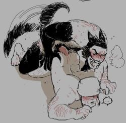 2boys anal anal_sex anthro anthro_on_human anthro_penetrating anthro_penetrating_human arm_hair beard black_fur blush body_hair canid canine claws demoman_(team_fortress_2) doggy_style duo facial_hair gay gay_sex genitals hand_on_ass helmet human human_male human_on_anthro interspecies leg_hair light-skinned_male light_skin male male/male mammal mature mature_male mythological_creature mythology nude nude_male open_mouth penis penis_in_anus scar sex sgt_nuttwister soldier_(team_fortress_2) sweat sweating tail tailwag team_fortress_2 teeth tongue tongue_out werecanid weredemo werewolf yaoi