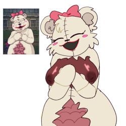 anthro bear bear_ears bear_girl bearly_burried big_breasts blush breasts dark_deception dark_deception:_chapter_4 female female_only furry malak_(dark_deception) mama_bear_(dark_deception) milf mother mother_(lore) sunnypawsy super_dark_deception