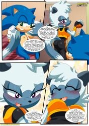 1boy 1girls a_tale_of_tangle's_tail_(comic) anthro bbmbbf bed blush comic female male male/female mobian_(species) mobius_unleashed palcomix pillow sega sonic_(series) sonic_the_hedgehog sonic_the_hedgehog_(series) tangle_the_lemur