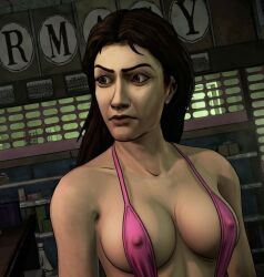 1girl 1girls ai_assisted brown_hair edit edited edited_art female female_focus female_only girl girl_only lilly_caul only_girl sling_swimsuit slingshot_bikini slingshot_swimsuit solo solo_female solo_focus solo_woman telltale telltale_games the_walking_dead the_walking_dead_(series) the_walking_dead_(telltale) the_walking_dead_game white-skin white-skinned_female woman woman_only woman_solo
