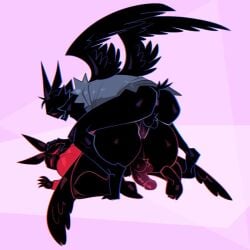 anal anal_penetration anal_sex antennae_(anatomy) basic_background cock dick gay gay_sex lepidopteran male male/male male_only male_penetrated male_penetrating male_penetrating_male mothman penis wings