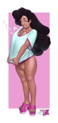 autopaizuri bare_thighs cartoon_network cum fusion futanari high_heels huge_breasts huge_penis johnboyx latina_futa paizuri_under_clothes platform_heels steven_universe stevonnie thighs
