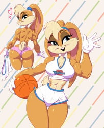 1girls female lola_bunny looney_tunes megadraws24 rabbit solo space_jam tagme warner_bros