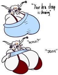 big_breasts breasts cleavage dapper_little_arts female furry huge_breasts hyper_breasts meme tagme