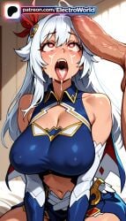 1boy 1girl 1girls 2026 after_fellatio ai_generated artist_name big_breasts big_chest big_tits boobs breasts bust busty chest clothing_cutout cock cum cum_in_mouth cum_on_body cum_on_hair cum_on_tongue dark_skin dick electroworld eleonora_viltaria erection facial heart heart-shaped_pupils hetero hi_res high_quality high_resolution highres large_breasts large_penis long_hair looking_at_penis madan_no_ou_to_vanadis navel open_mouth patreon patreon_username penis penis_awe stable_diffusion symbol-shaped_pupils tits tongue tongue_out uncensored veins veiny_penis watermark