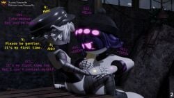 1boy 1boy1girl 1girls blowjob intercourse male/female murder_drones n_(murder_drones) penis purple_eyes purple_hair sex size_difference ssnomaly straight straight_sex sucking sucking_penis uzi_(murder_drones) uzi_disassembley_drone