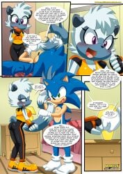 1boy 1girls a_tale_of_tangle's_tail_(comic) anthro bbmbbf bed blush comic female male male/female mobian_(species) mobius_unleashed palcomix pillow sega sonic_(series) sonic_the_hedgehog sonic_the_hedgehog_(series) tangle_the_lemur
