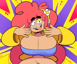 1girls 2026 5_fingers adorable adorasexy ass bellybutton_piercing big_ass big_breasts black_eyes blue_earrings blue_shirt braces breasts cute earrings eyeshadow female freckles goldie_hawks hairband heart-shaped_earrings hoodie looking_at_viewer oboithisisfunky original original_character piercing red_hair shirt stickers stickers_on_face tagme thick_thighs tongue tongue_out white_freckles yellow_eyeshadow yellow_hairband yellow_hoodie