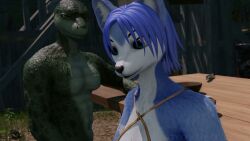 16:9 1boy 1girls 3d_(artwork) 3d_animation ai_generated_audio ai_voice animated anthro apple canid canine digital_media_(artwork) duo erection female food fox fruit furniture genitals hi_res high_framerate huge_filesize krystal_(star_fox) lake long_playtime male male/female mammal massage night nintendo penis plant reptile scalie sharkieee sharpclaw_(star_fox) sound star_fox swimming table tagme tail teeth underwater unwanted_erection video water waterfall widescreen